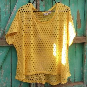 Cato yellow festival top